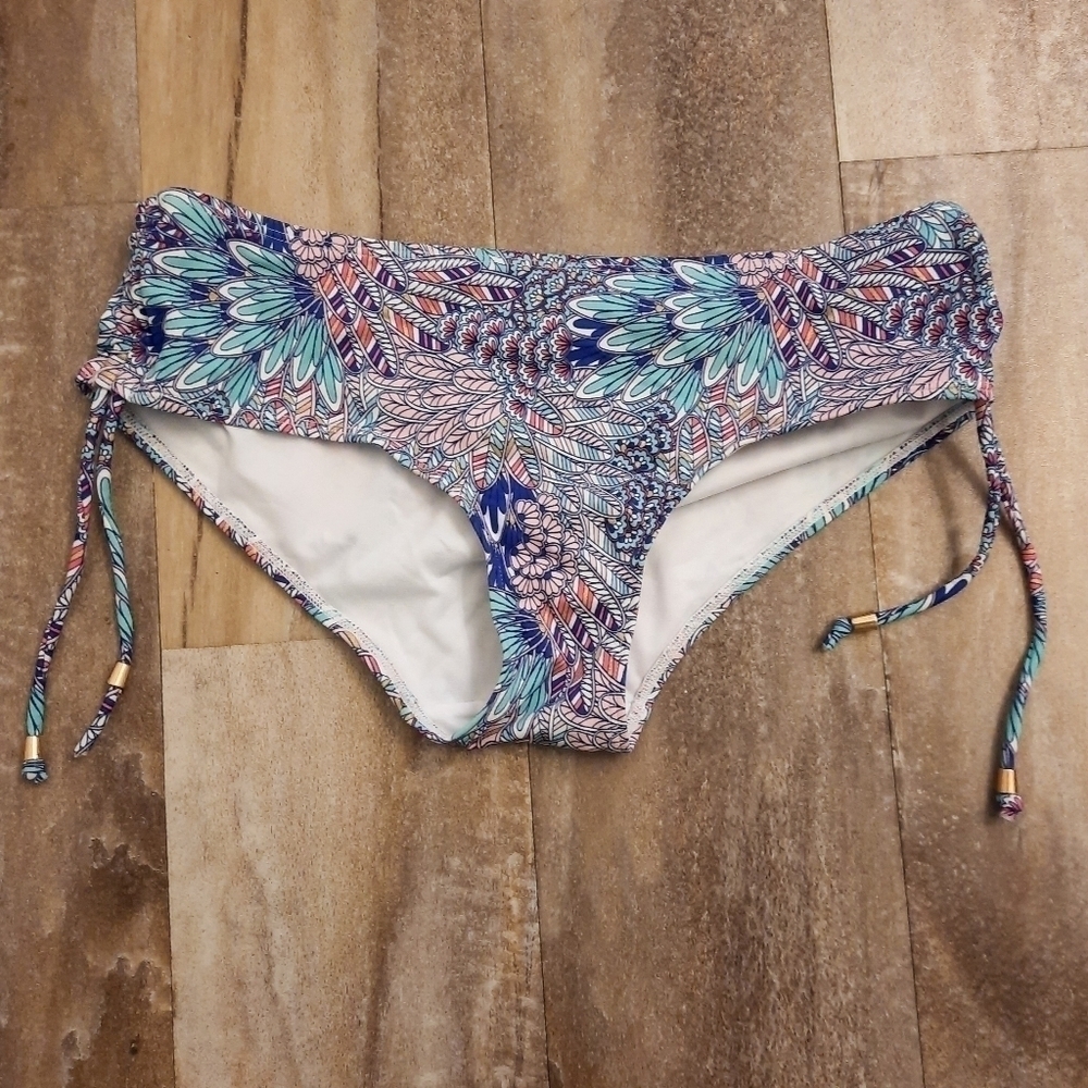 Dorian Exotic Multicolored Bikini Bottom M